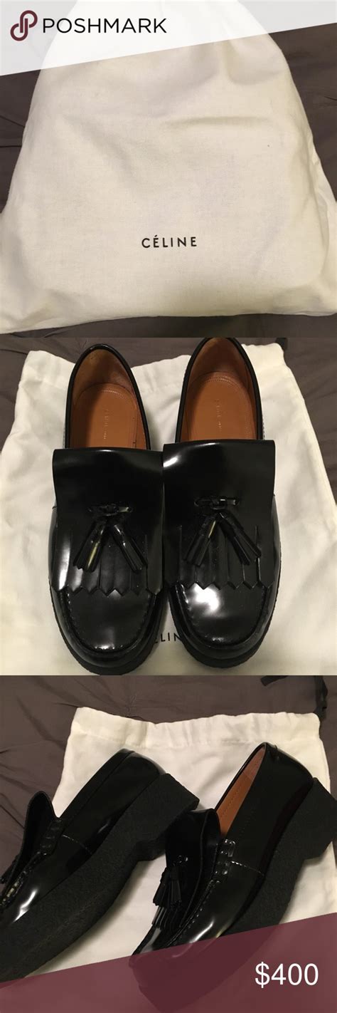 celine mens loafers|Celine platform loafers.